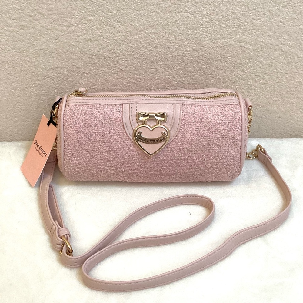 NEW Juicy Couture Pink Clay Precious Moments Roll Bag
